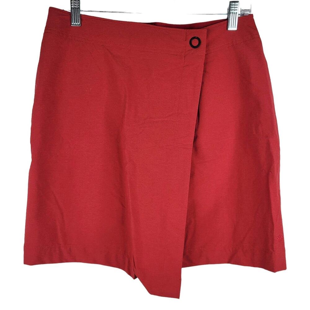 Columbia Women's Size 8 Anytime Wrap Skirt Red Camping Hiking Nylon - Picture 2 of 8
